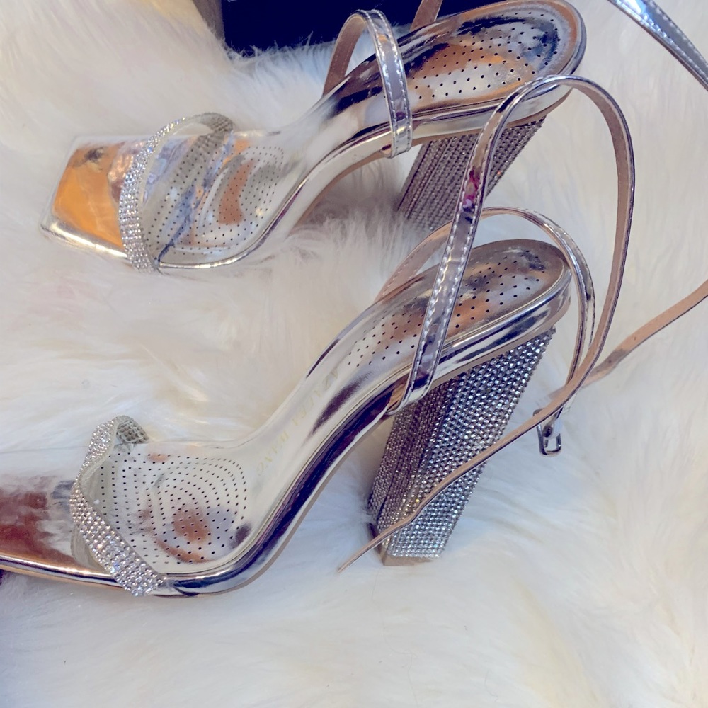 Rhinestone Glitter Heels Size 8